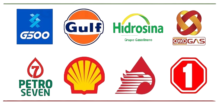 Marcas de estaciones de servicio atendidas